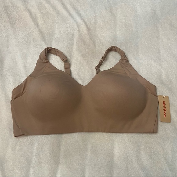 New! Thirdlove 24/7 classic wireless bra taupe 3605 - Picture 3 of 10